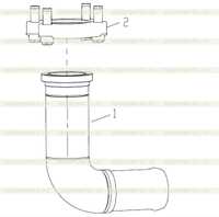 Блок всасывающей стальной трубы маслобака 253007816 4 Блок всасывающей стальной трубы маслобака 253007816 4