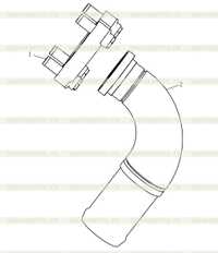 Блок всасывающей стальной трубы поворотного насоса 251808363 2 Блок всасывающей стальной трубы поворотного насоса 251808363 2