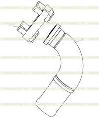 Блок всасывающей стальной трубы поворотного насоса 251808363 Блок всасывающей стальной трубы поворотного насоса 251808363
