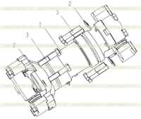 Блок заднего привода 251808388 Блок заднего привода 251808388
