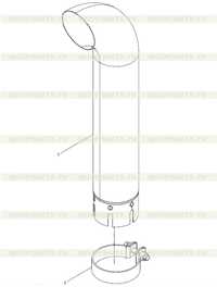 Хвостовая труба выхолопной трубы в сборе Хвостовая труба выхолопной трубы в сборе