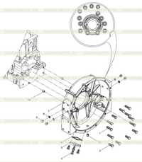 Комбинация картера маховика Комбинация картера маховика