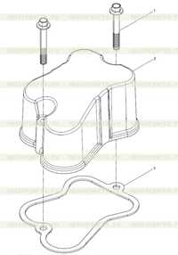 Комбинация кожуха крышки цилиндра 2 Комбинация кожуха крышки цилиндра 2