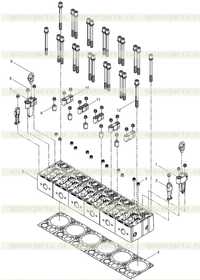 Комбинация крышки цилиндра Комбинация крышки цилиндра