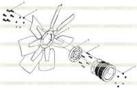 Комбинация вентилятора и ступицы Комбинация вентилятора и ступицы