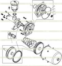 Ремонтный комплект форсажного насоса 800987414 XZ50K-3510002 Ремонтный комплект форсажного насоса 800987414 XZ50K-3510002