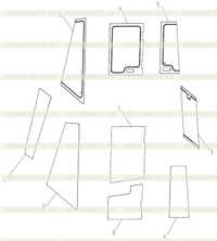 Стекло в сборе 252910805 2 Стекло в сборе 252910805 2