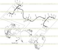 Тормозная магистраль заднего моста в сборе 251807971 Тормозная магистраль заднего моста в сборе 251807971