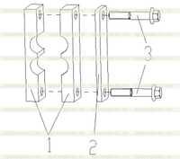 Трубный хомут в сборе 252101608 2 Трубный хомут в сборе 252101608 2