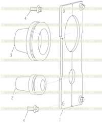Уплотнение пучка проводов в кабине в сборе 252116704 Уплотнение пучка проводов в кабине в сборе 252116704