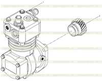 Воздушный компрессор в сборе Воздушный компрессор в сборе