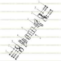 Задний передаточный вал в сборе 251805364 Задний передаточный вал в сборе 251805364