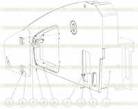 Левый неподвижный кожух 200604724 Левый неподвижный кожух 200604724