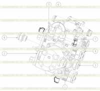 Левый привод - Насос в сборе 200604072 Левый привод - Насос в сборе 200604072