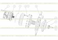 Левый редуктор в сборе 200604137 Левый редуктор в сборе 200604137