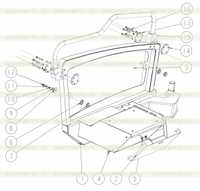 Опоры левого сиденья 200604501 Опоры левого сиденья 200604501