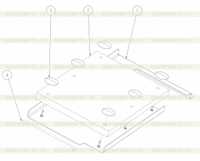 Правый средний разделитель в сборе 200605054 Правый средний разделитель в сборе 200605054