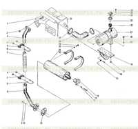 СИСТЕМА ВОЗДУХОЗАБОРА / СИСТЕМА ВЫХЛОПА ОТРАБОТАННЫХ ГАЗОВ 3В0760 / 3В0020 СИСТЕМА ВОЗДУХОЗАБОРА / СИСТЕМА ВЫХЛОПА ОТРАБОТАННЫХ ГАЗОВ 3В0760 / 3В0020