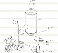 Muffler System 0041707003 Muffler System 0041707003