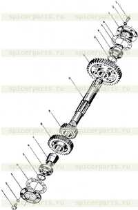 Центральный вал в сборе Центральный вал в сборе