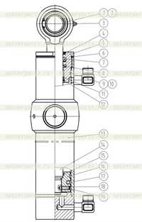 Цилиндр ковша Цилиндр ковша