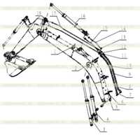 Front Hydraulic Piping 1 Front Hydraulic Piping 1