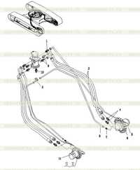 Travel Hydraulic Piping (KYB) Travel Hydraulic Piping (KYB)