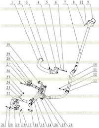 Hydraulic Pipeline Assembly 11E0764-04 00C2155 Hydraulic Pipeline Assembly 11E0764-04 00C2155