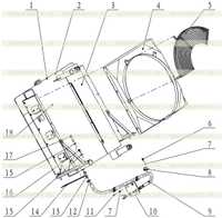 Radiator Installation Assembly 00E0521-02 20C1118 Radiator Installation Assembly 00E0521-02 20C1118