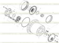 Редуктор планетарной ступицы задней оси II D1030100653ZY Редуктор планетарной ступицы задней оси II D1030100653ZY