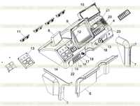 DRIVER'S CAB (INSTRUMENT CONSOLE ARRANGEMENT) D1130000414_100037Y DRIVER'S CAB (INSTRUMENT CONSOLE ARRANGEMENT) D1130000414_100037Y