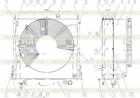 Converter oil radiator