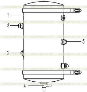 Кран ручной слива рессивера 41266/W3714B/41265