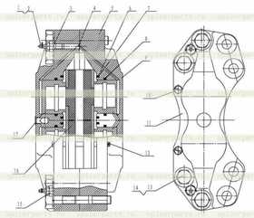 Колодка тормозная 41217296/k9796/4817-18/36C5/4111213/412173916 (ОРИГИНАЛ)