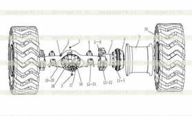 A504 FRONT AXLE ASS’Y