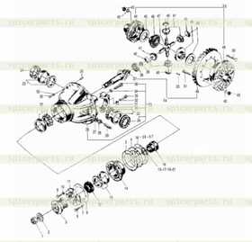 Гипоидная пара 297451/25917 (по часовой) SDLG 956