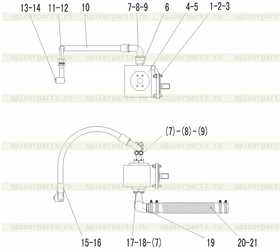 OIL INLET TUBE OF STEERING PUMP