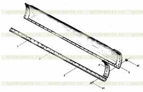 Болт с гайкой крепления ножа для GB1-88 Shehva TY165-2