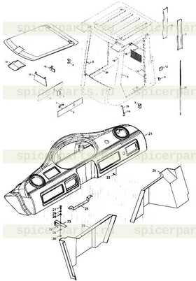 Каталог запчастей для CAB UPHOLSTERY ASSEMBLY