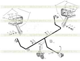 Каталог запчастей для FRONT FRAME WIRING