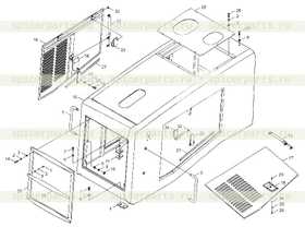 Каталог запчастей для PROTECTIVE HOOD INSTALLATION ASSEMBLY