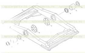 Каталог запчастей для 9F650-14A000000A0 Auxiliary frame assembly