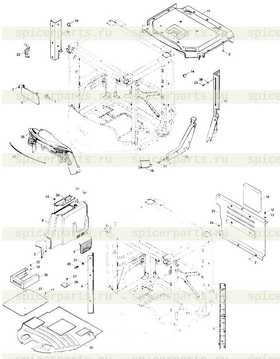 Каталог запчастей для 9F653-45B020000A0  Cab upholstery assembly