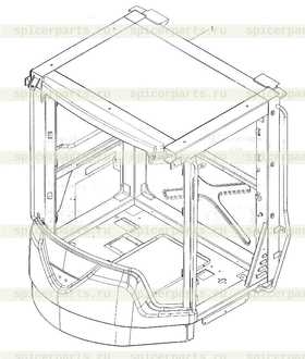 Каталог запчастей для 9F653-45B010000A0  Cab weld assembly