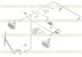 Каталог запчастей для 9F653-63A000000A0 Cab wiring