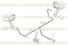 Каталог запчастей для 9F653-64A000000A0 Rear frame wiring