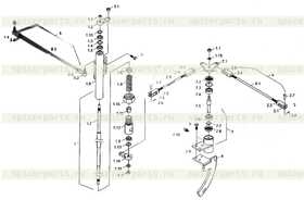 Каталог запчастей для 9F850-83A000000A0 Gear shift control system