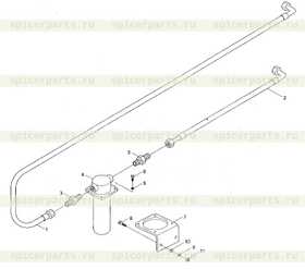 Каталог запчастей для 9F653-31A000000A0 Oil circuit of torque converter and gearbox