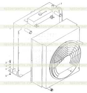 Каталог запчастей для 9F653-02A000000A0 Radiator installation