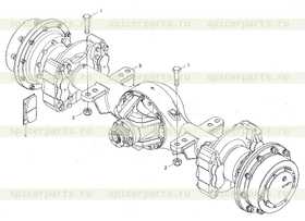 Каталог запчастей для REAR DRIVE AXLE INSTALLATION